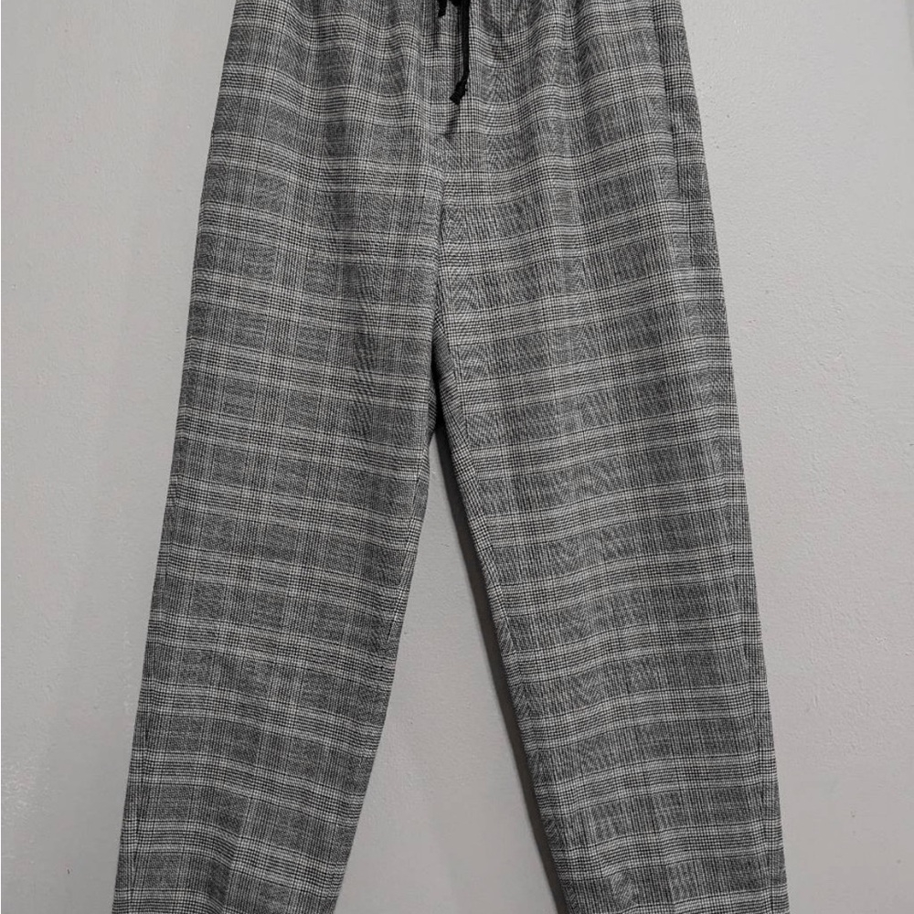 Babaton Jimmy Gray Plaid Dress Pants